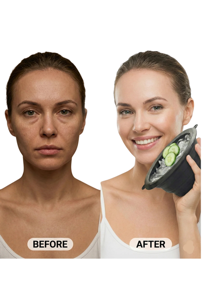 Manual Ice Cube Maker with Press Lid – Easy & Quick Ice Release